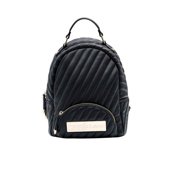 Class Cavalli Women s Black Backpack Bag Cheap