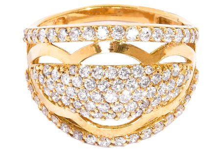 Ouzounian Jewelry Diamond Wave Ring Online Hot Sale