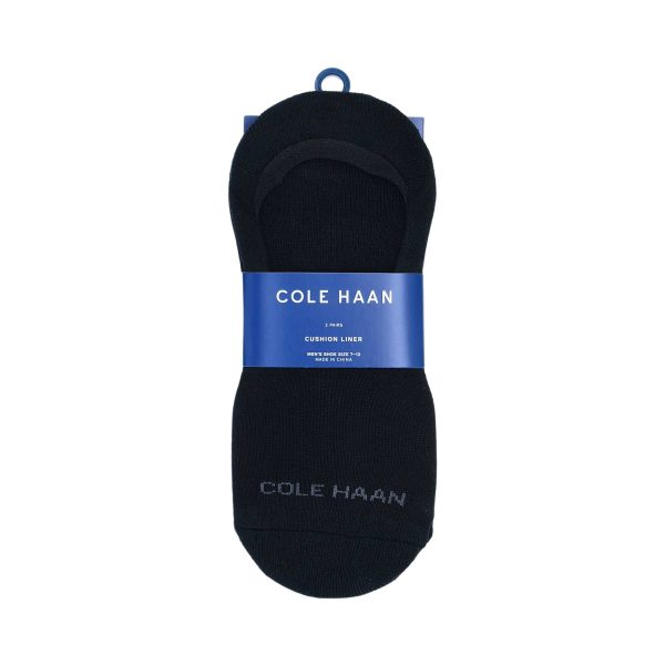 Cole Haan Men s Solide Liner Black Socks Set of Two Discount