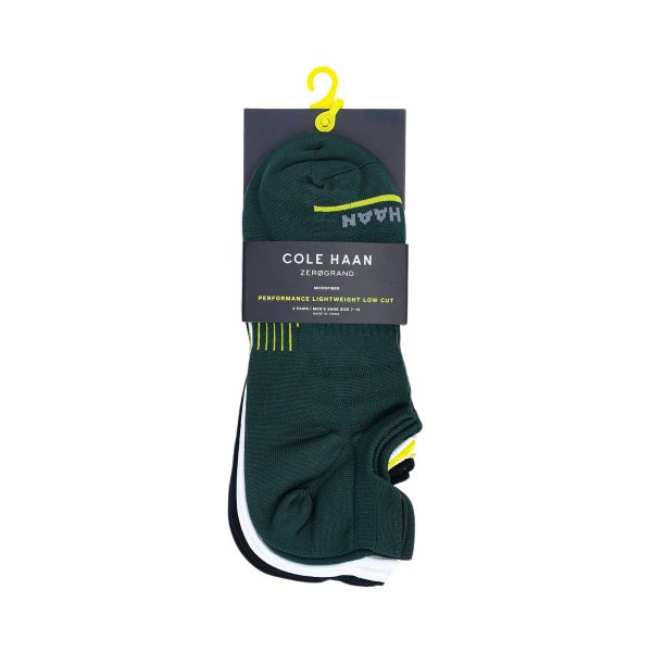 Cole Haan Men s Base Layer Lowcute Socks Green Set of 3 Discount