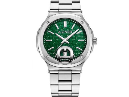 Aigner Taviano 2 Gents Green Dial Stainless Steel Watch Online