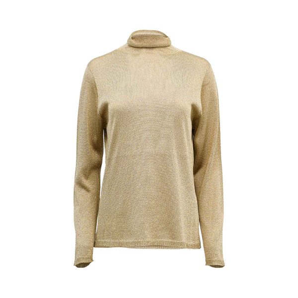 Luisa Spagnoli Ladies Zucchero Lurex turtleneck pullover Sale