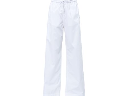 Iceberg Ladies White Wide-Leg Pants Online Sale