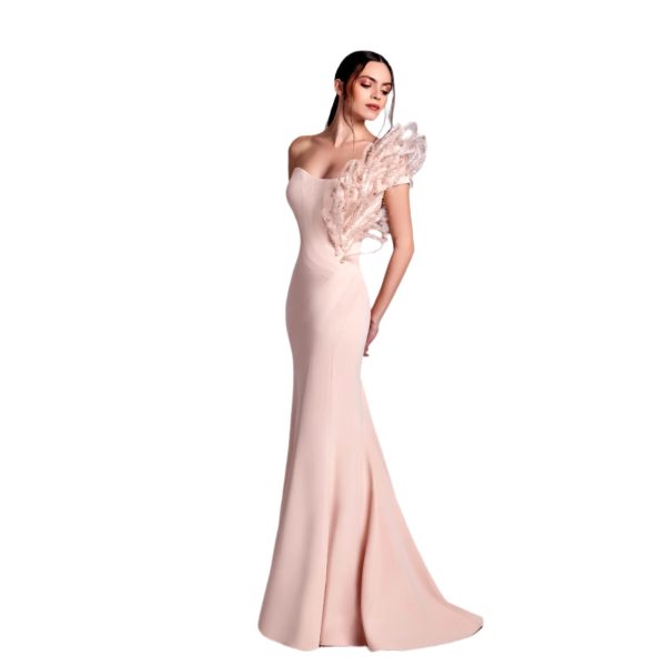 Gaby Charbachy Women s Pink Long Elegant Dress For Discount