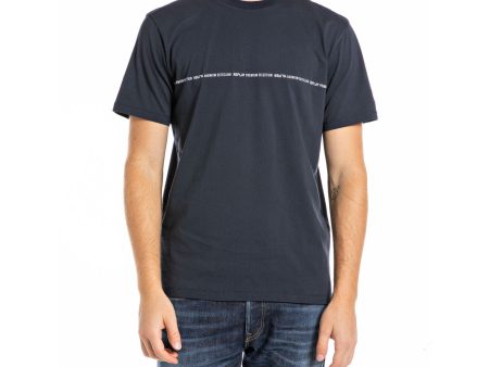 Replay Men s Regular Fit T-shirt With Lettering Online Hot Sale