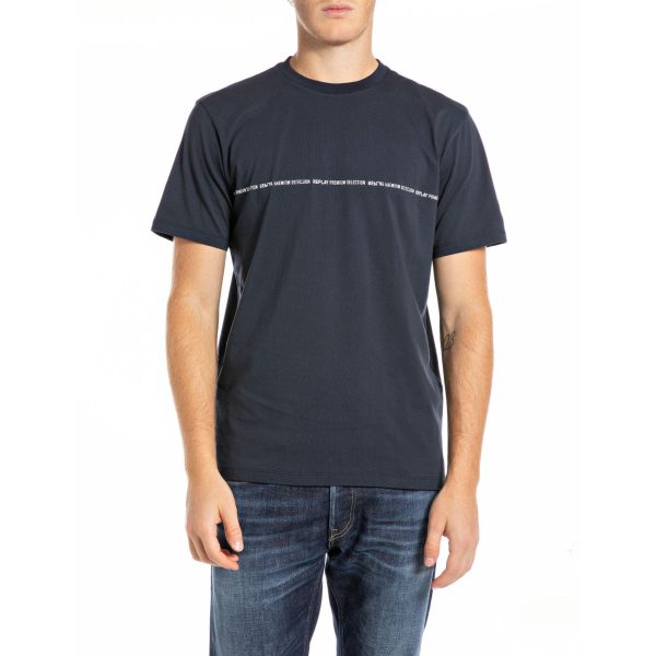 Replay Men s Regular Fit T-shirt With Lettering Online Hot Sale