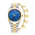 Aigner scafati Ladies Blue Dial Silver Gold Tone Watch Sale