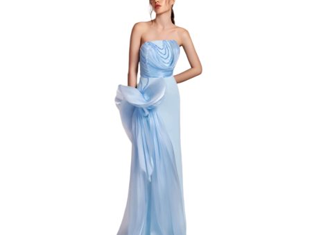 Gaby Charbachy Women s Blue Elegant Long Dress Online