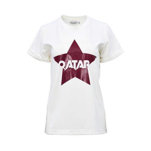 Sofya Women s White Round Neck T-Shirt Online Hot Sale