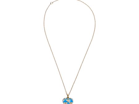 Ouzounian Jewelry Blue Topaz Heart Pendant Necklace Online Hot Sale