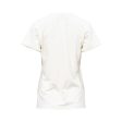 Sofya Women s White Round Neck T-Shirt Online Hot Sale