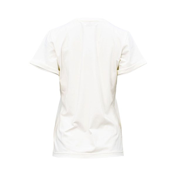 Sofya Women s White Round Neck T-Shirt Online Hot Sale