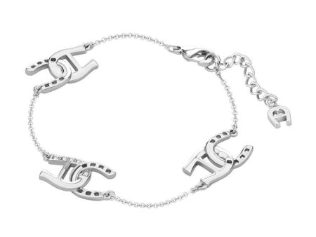 Aigner Nicole Ladies Silver Tone Bracelet Sale