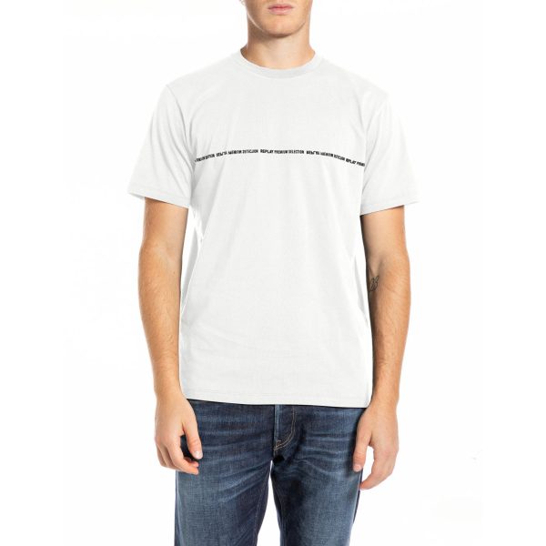 Replay Men s Regular Fit T-shirt With Lettering Online Hot Sale