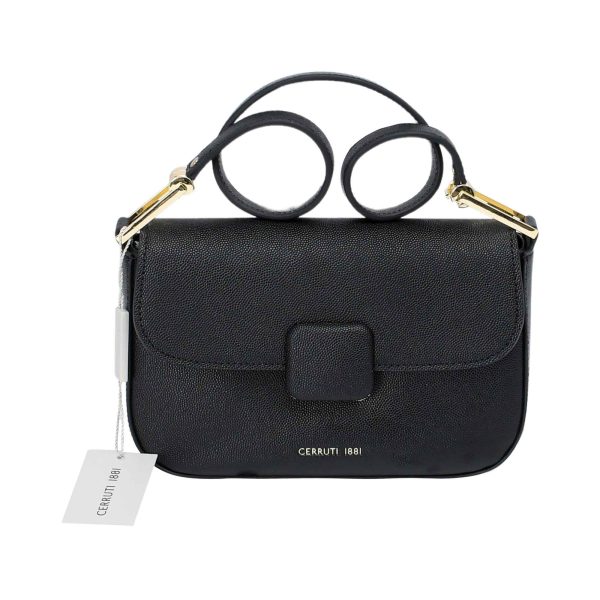 Cerruti Women s Leather Black Shoulder Bag Online Sale