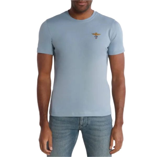 Aeronautica Militare Men s Basic Short Sleeve Cotton T-shirt Supply