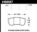 Hawk DTC-70 AP Racing CP6269 Race Brake Pads For Discount