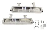 Kentrol 01-06 Jeep TJ Side Steps Pair - - Polished Silver For Discount