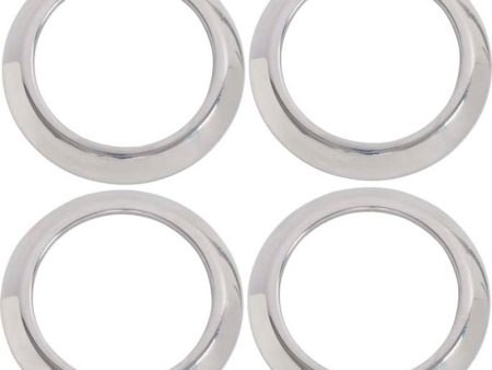 Kentrol 07-10 Jeep Wrangler JK Air Vent Bezels 4 Pieces - Polished Silver For Sale