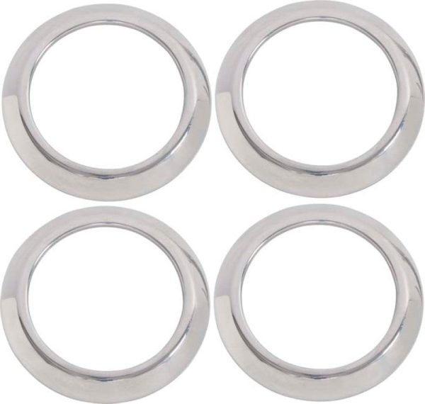 Kentrol 07-10 Jeep Wrangler JK Air Vent Bezels 4 Pieces - Polished Silver For Sale