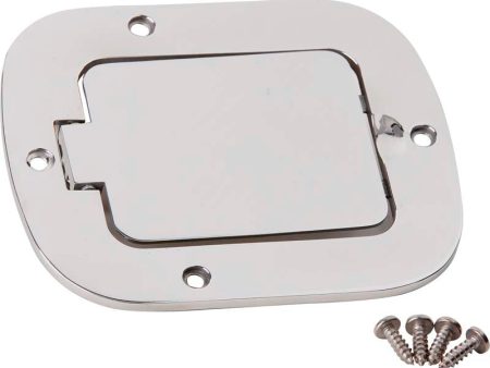 Kentrol 77-95 Jeep CJ Wrangler YJ Billet Style Gas Hatch - Polished Silver on Sale