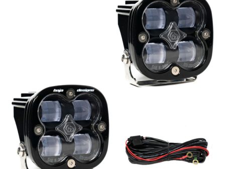 Baja Designs Squadron SAE LED Auxiliary Light Pod Pair - Clear Hot on Sale