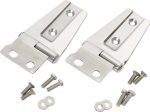 Kentrol 07-18 Jeep Wrangler JK Hood Hinge Pair - Polished Silver Sale