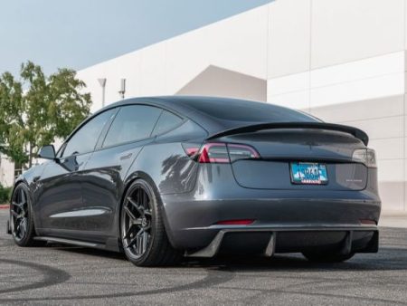 VR Aero 2018+ Tesla Model 3 Gloss Carbon Fiber Rear Diffuser Hot on Sale