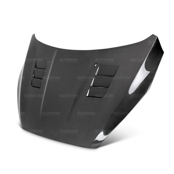 Seibon 15-16 Ford Focus TS-Style Gloss Finish Carbon Fiber Hood Hot on Sale