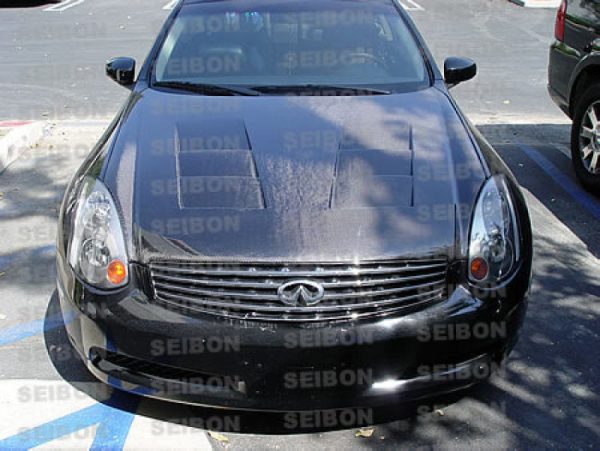 Seibon 03-07 Infiniti G35 Coupe TS Carbon Fiber Hood Discount