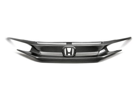 Seibon 16-18 Honda Civic OEM-Style Carbon Fiber Front Grill Discount