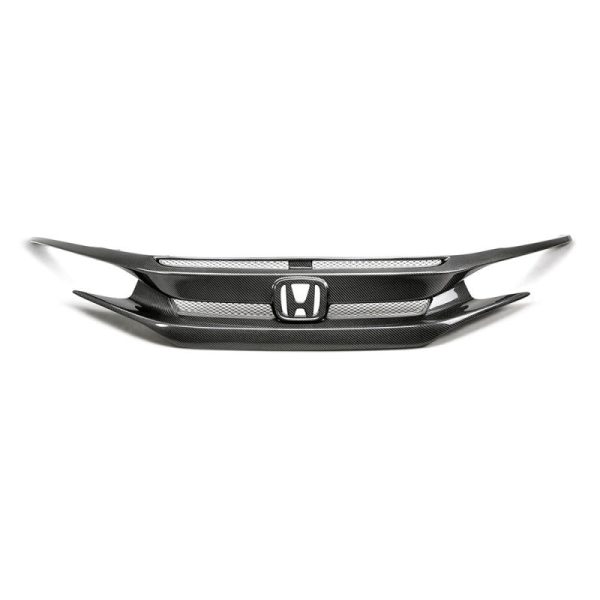 Seibon 16-18 Honda Civic OEM-Style Carbon Fiber Front Grill Discount